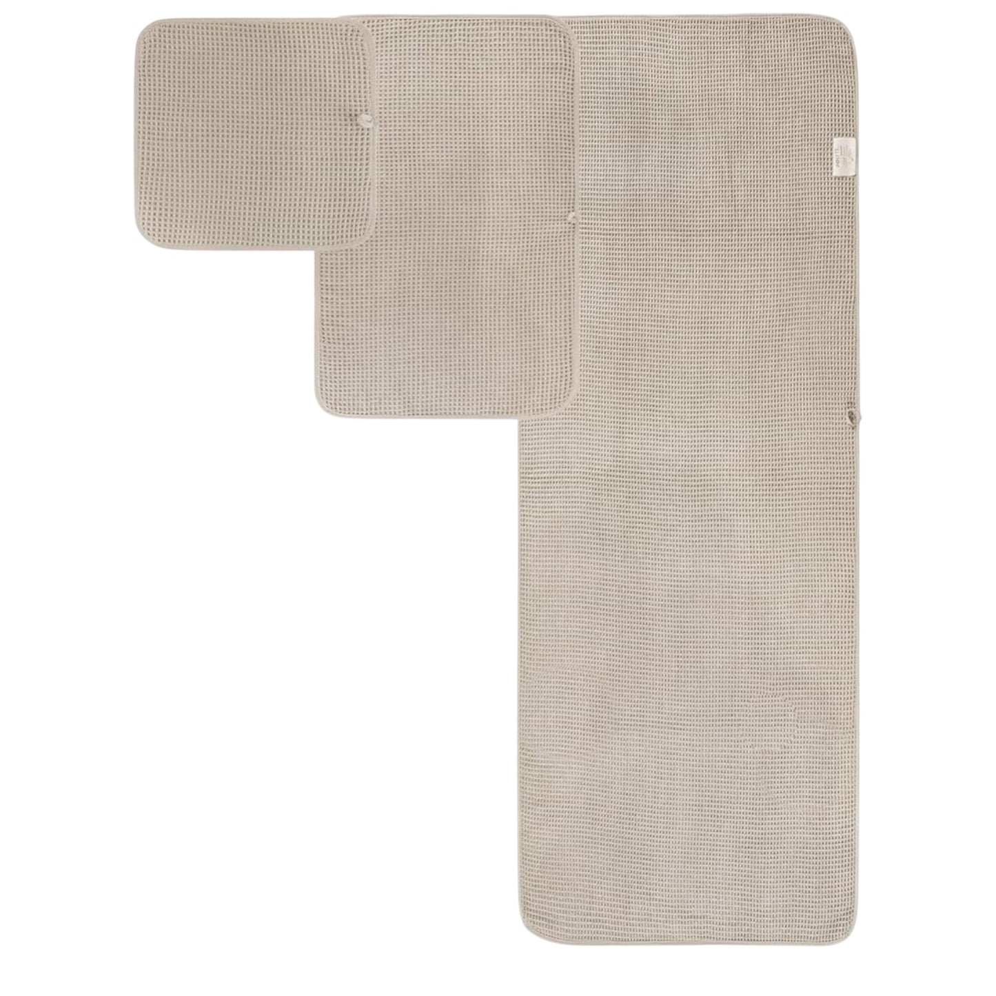Microfibre Oversize, 76 X 152 Cm, Quick Dry Lint Free Bath Towel Set, 6 Piece (White, Waffle Weave)