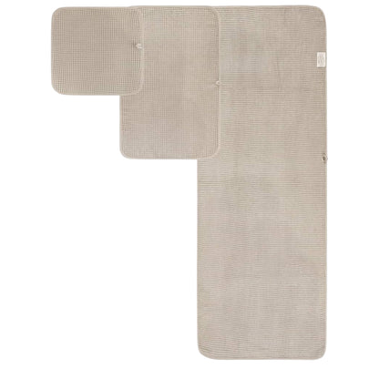 Microfibre Oversize, 76 X 152 Cm, Quick Dry Lint Free Bath Towel Set, 6 Piece (White, Waffle Weave)