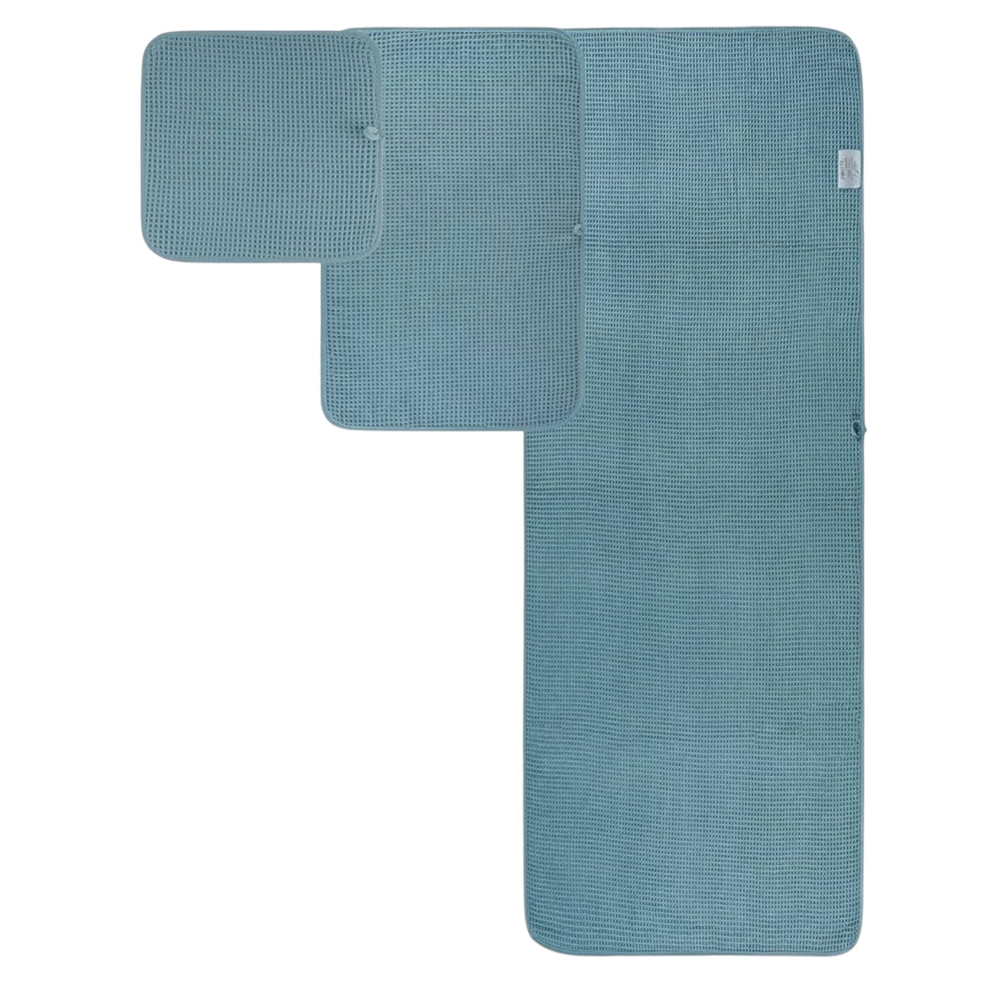 Microfibre Oversize, 76 X 152 Cm, Quick Dry Lint Free Bath Towel Set, 6 Piece (White, Waffle Weave)
