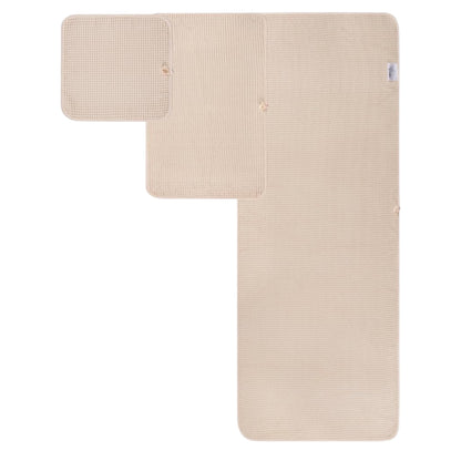 Microfibre Oversize, 76 X 152 Cm, Quick Dry Lint Free Bath Towel Set, 6 Piece (White, Waffle Weave)