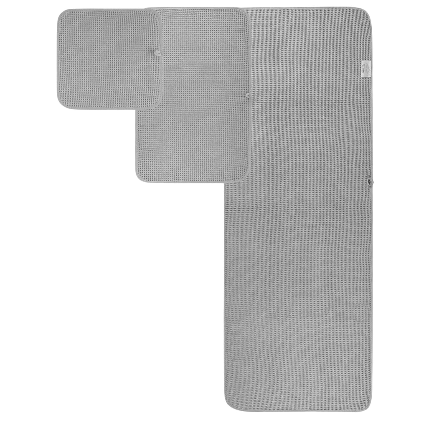 Microfibre Oversize, 76 X 152 Cm, Quick Dry Lint Free Bath Towel Set, 6 Piece (White, Waffle Weave)