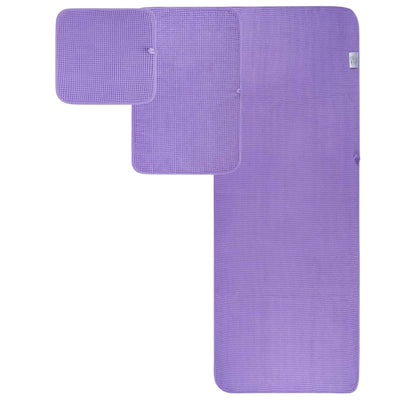 Microfibre Oversize, 76 X 152 Cm, Quick Dry Lint Free Bath Towel Set, 6 Piece (White, Waffle Weave)