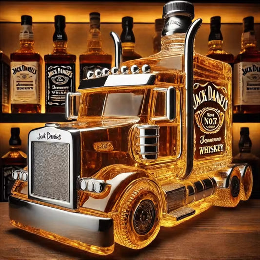 2025 New 300ml Car Whiskey Bottle – Creative Car Model Glass Decanter, Transparent Wine Bottle, Home Bar & Office Decor
