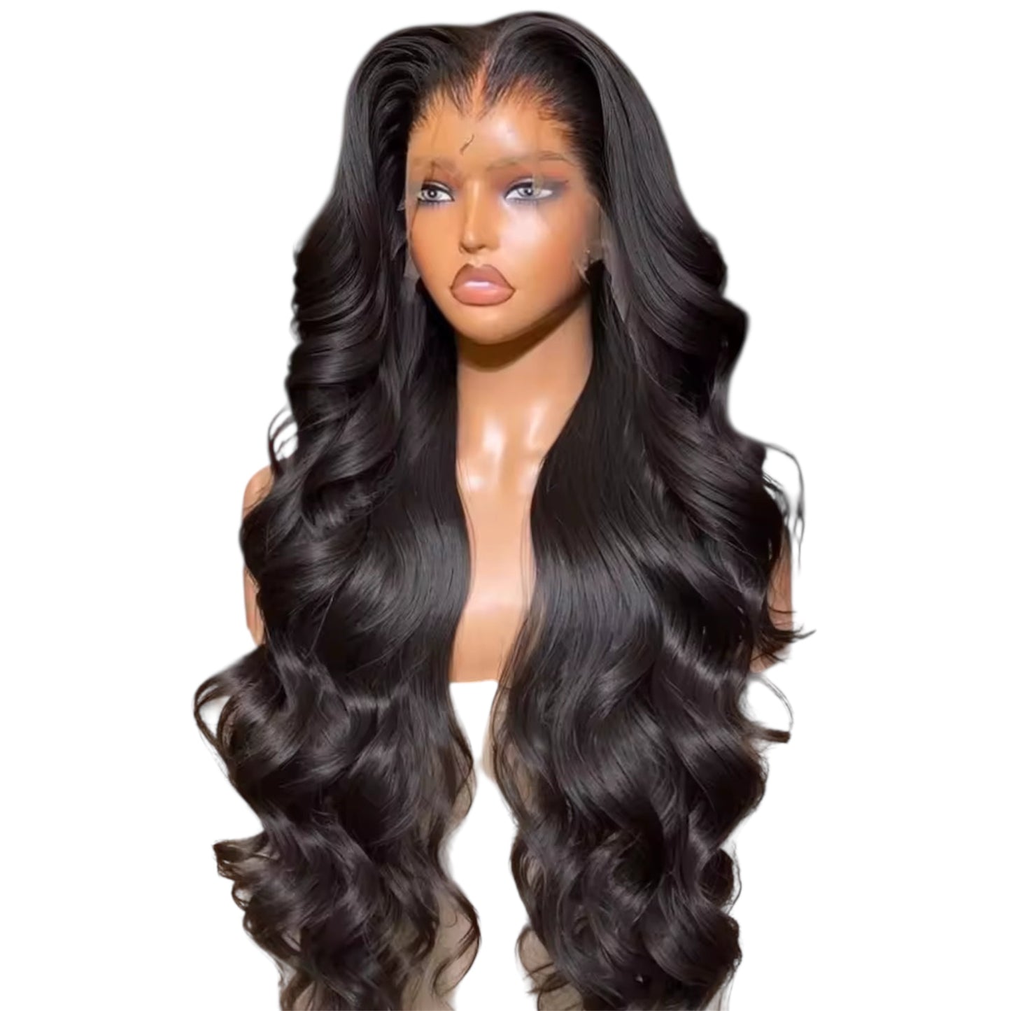 100% Human Hair Lace Front Wig – 13x6 Body Wave, 13x4 Front, HD Lace, Pre-Plucked, 30–40 Inch, Brazilian Hair, 200% Density