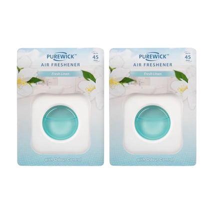 2X Pǖrēwick - Aldi | Air Freshener - Fresh Linen Scent | 45 Days Odour Control | 7Ml Each