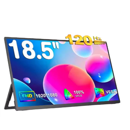 UPERFECT 18.5 Inch Portable Gaming Display – 120Hz IPS, HDMI & USB-C, VESA Adjustable Stand