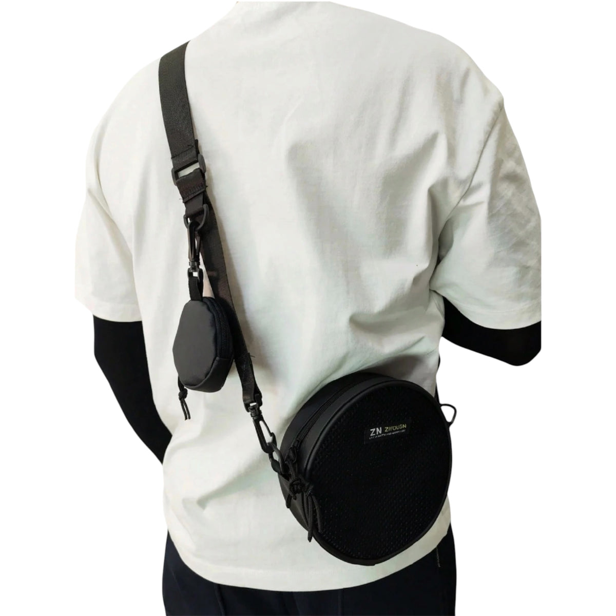 2Pcs Men’s Crossbody & Shoulder Bag Set – Travel Mini Bags
