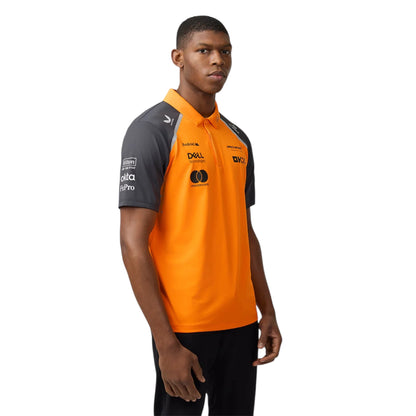 Official Mens McLaren Formula 1 Team Polo Shirt - Papaya/Phantom