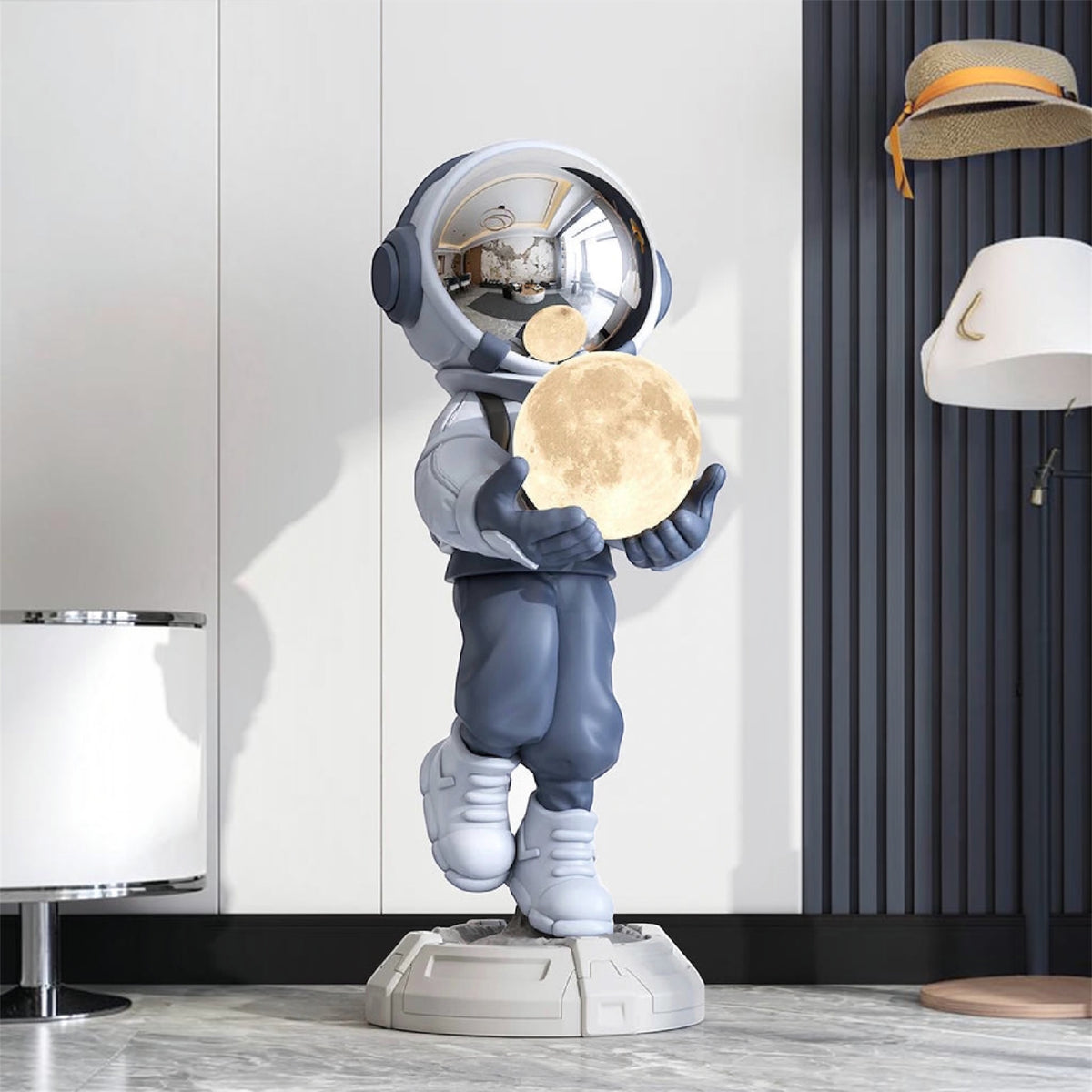 Creative Luminous Astronaut Floor Statue