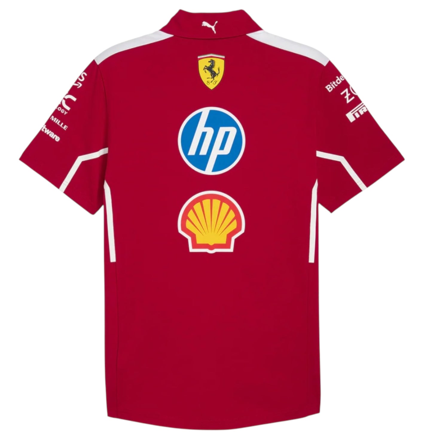 Scuderia Ferrari F1 Men’s Team Polo Shirt 2025 Red