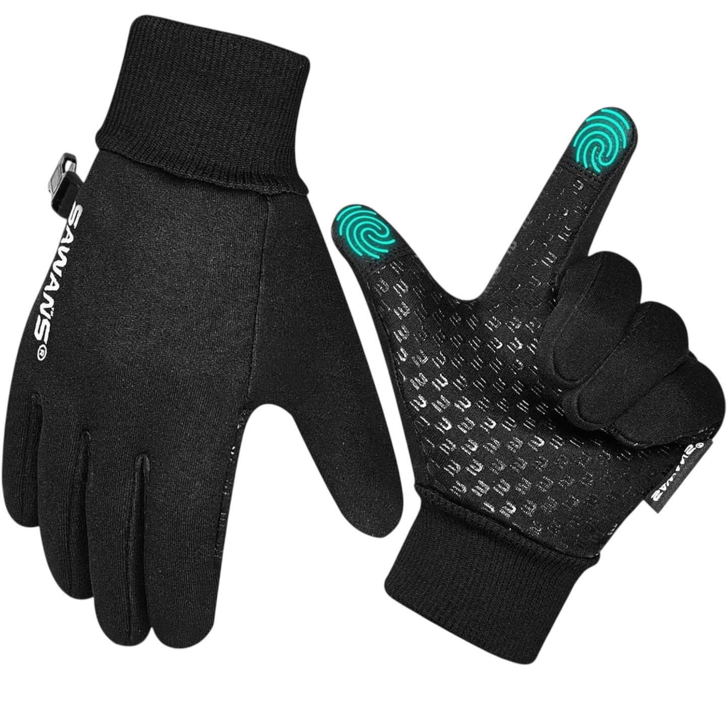 Kids Warm Winter Gloves Running Cycling Gloves Touch Screen Thermal Children Mittens Windproof Outdoor Anti-Slip Riding Sports Gloves Football Walking Ski for Boys Girls