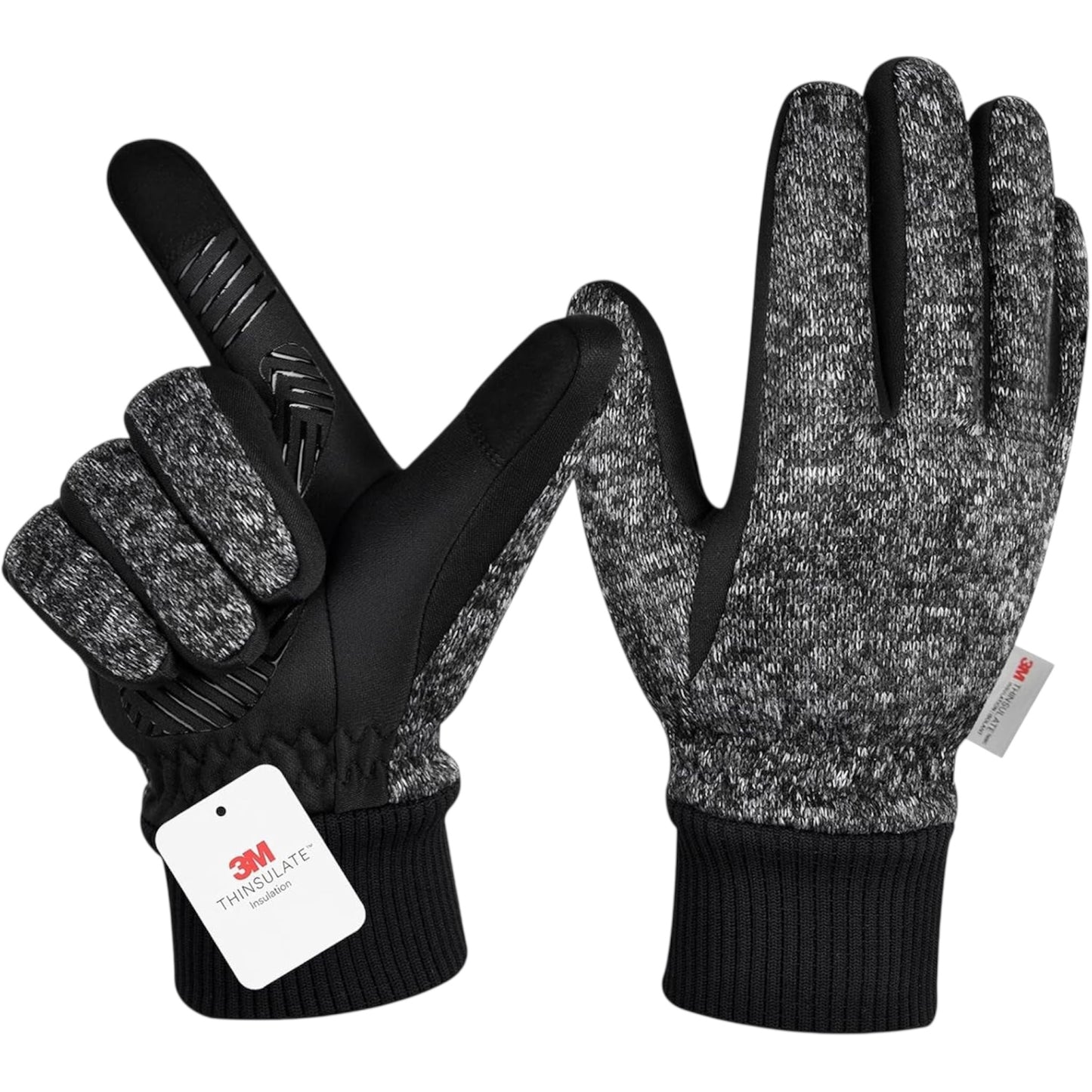 3M Thinsulate Winter Gloves - Men & Women, -10°F Thermal, Touchscreen, Anti-Slip, Cycling, Skiing, Running, Hiking, Driving, Outdoor Sports