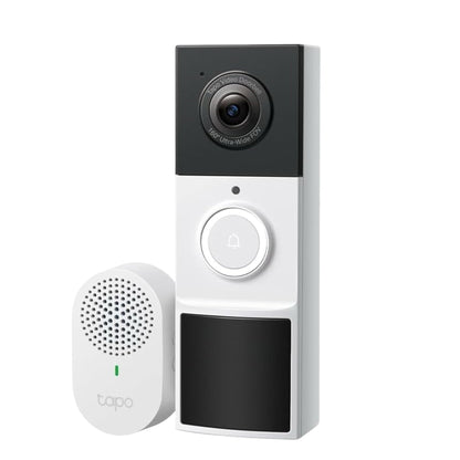 Tapo TD21 Battery Video Doorbell Wireless 2K 3MP Ultra-Clear Doorbell Camera, Ring Chime Included, Color Night, 160°DFOV Ultra-Wide, Tp-Link Free AI Detection,Ip65, 6-Month Battery,No Monthly Fee