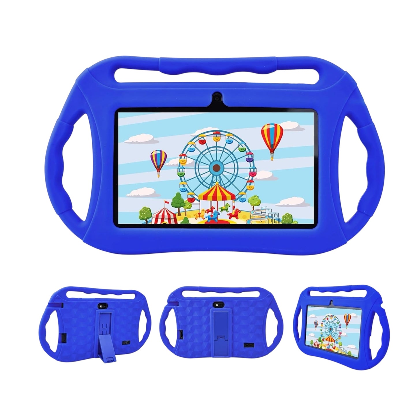 Veidoo Kids Tablet for Toddlers 7 Inch Android 2GB+32GB, Wifi, GMS, IPS, Games, Android with Parental Control, Learning Educational Toddler Tablet with Silicone Case