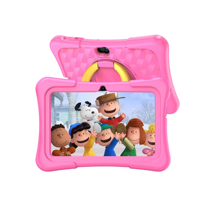 Pritom Kids Tablet 7 Inch Android 11, 2GB RAM 32GB ROM BT Wifi Dual Camera Educational Games Parental Control, Kids Software with Type C, Pink