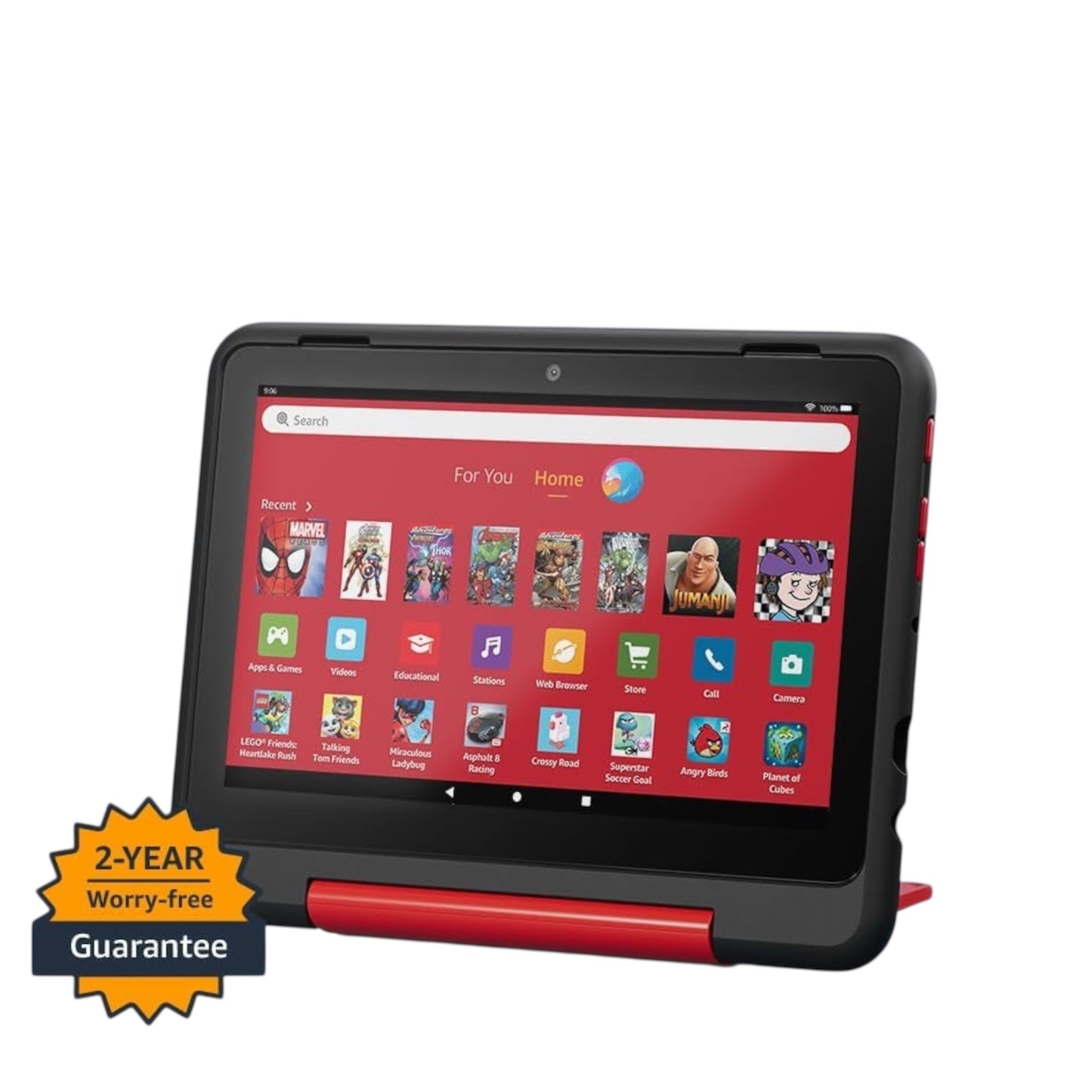 Fire HD 8 Kids Pro Tablet (Newest Gen), Ages 6–12 | 3 GB Memory, Includes Ads-Free Books, Games and Videos That Children Love, 8" HD Screen, Parental Controls, 13-Hr Battery, 32 GB