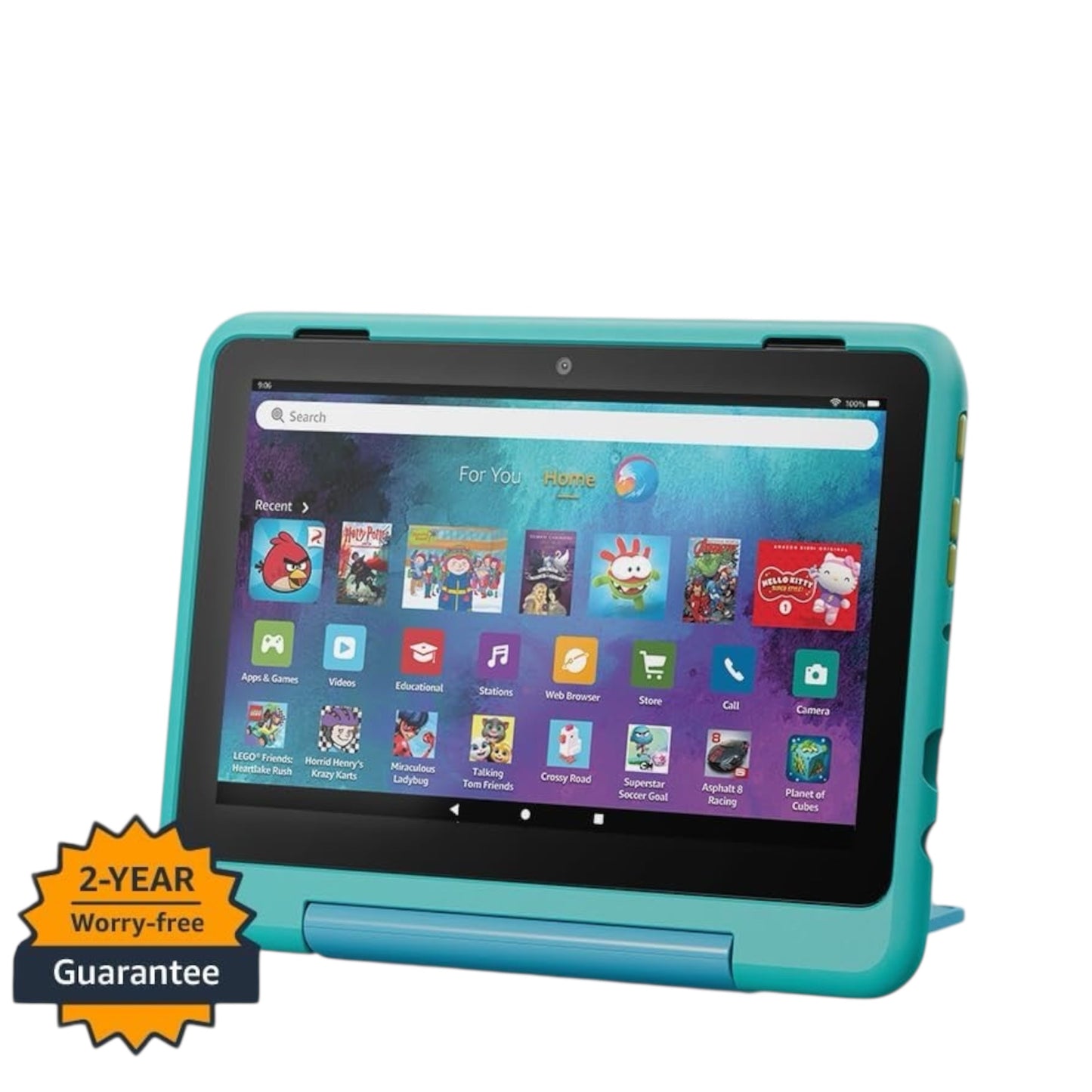 Fire HD 8 Kids Pro Tablet (Newest Gen), Ages 6–12 | 3 GB Memory, Includes Ads-Free Books, Games and Videos That Children Love, 8" HD Screen, Parental Controls, 13-Hr Battery, 32 GB
