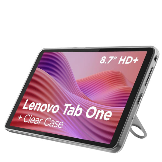 Lenovo Tab One Android Tablet | 8.7 Inch HD Display | Mediatek Helio G85 | 4GB RAM | 64GB | Wi-Fi 5 | Clear Case