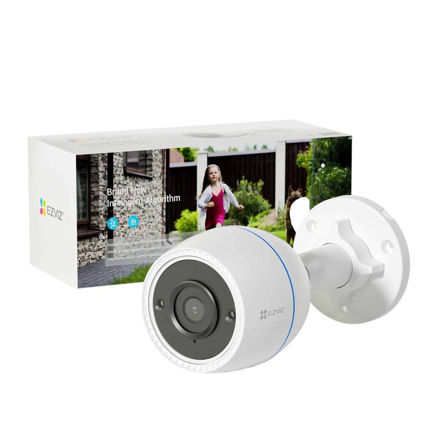 EZVIZ Outdoor Camera 30M Night Vision, CCTV System Wi-Fi Home Security Camera Surveillance, 1080P FHD, Smart Motion Detection, IP67 Waterproof, 256GB SD Card/Cloud Storage, Alexa/Google Control|C3Tn