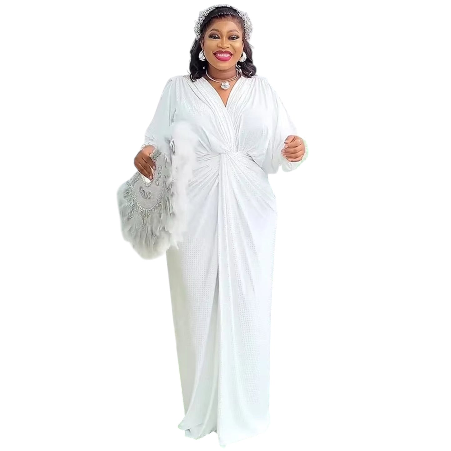 Plus Size Elegant African Dress – Ankara Dashiki Kaftan Gown for Weddings & Parties (2025 Collection) (Delivered within 2-3 weeks from the day of purchase)