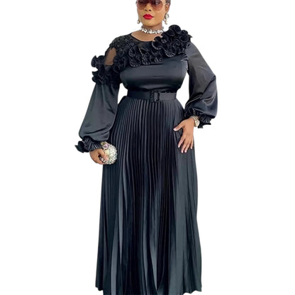 Plus Size African Party Dress – 2026 Dashiki Ankara Maxi Gown with Turkey Muslim Elegance (Delivered within 2-3 weeks from the day of purchase)