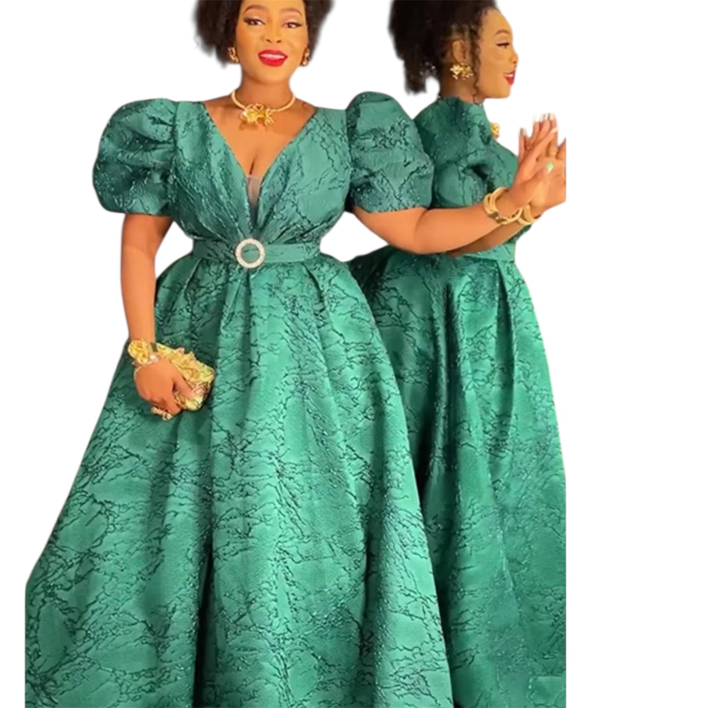 Plus Size Evening Dresses for Women African Luxury Gown Elegant Turkey Muslim Wedding Party Long Dress Ankara Ladies Clothing (Delivered within 2-3 weeks from the day of purchase)