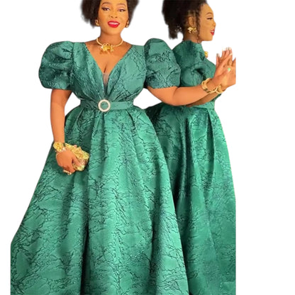 Plus Size Evening Dresses for Women African Luxury Gown Elegant Turkey Muslim Wedding Party Long Dress Ankara Ladies Clothing (Delivered within 2-3 weeks from the day of purchase)