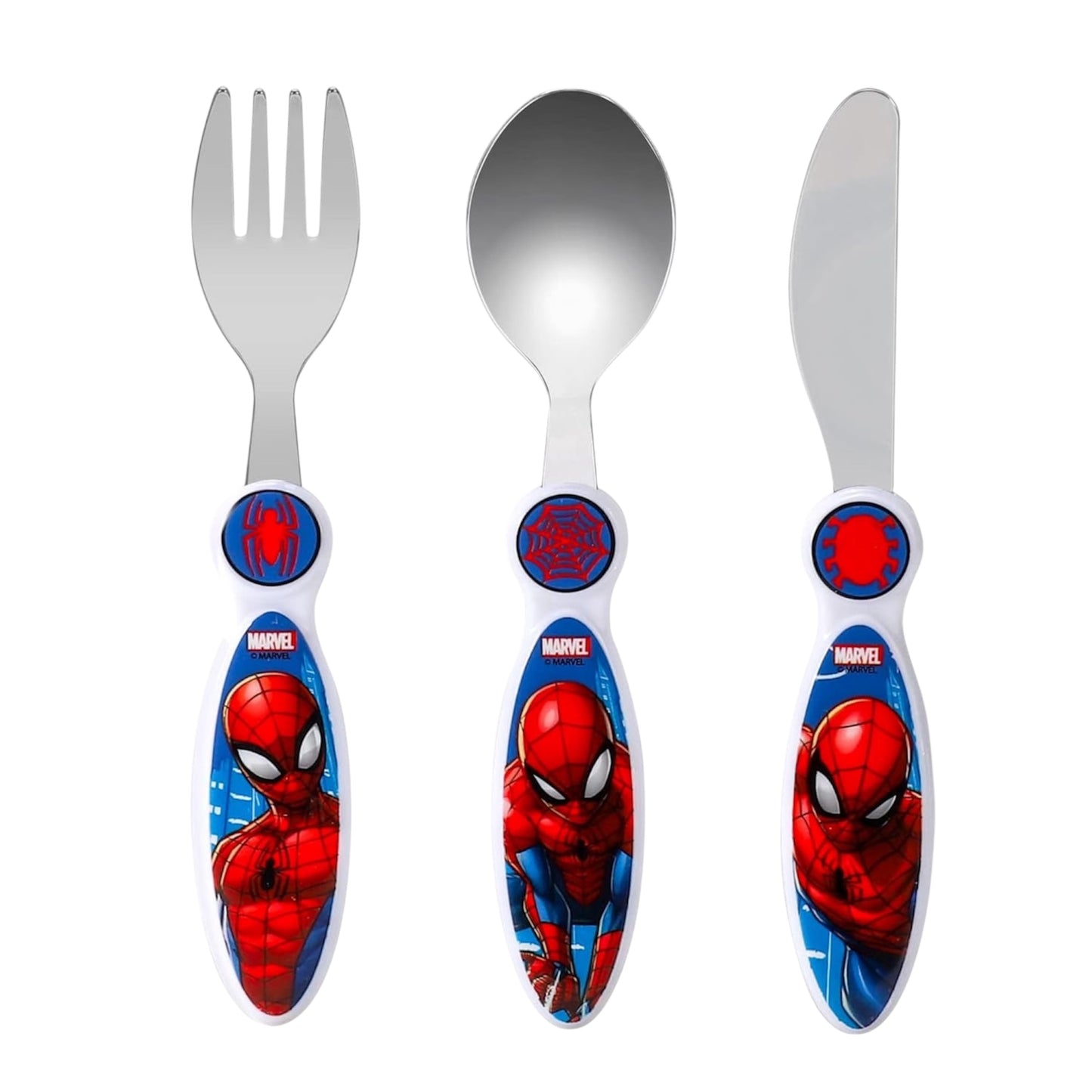 Spiderman Children'S Kids 3Pcs Cutlery Set - Knife/Fork/Spoon