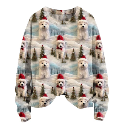 Christmas Jumpers Knit Sweater Sweatshirts Crewneck Oversized Sweatshirt Ladies Xmas Pullover