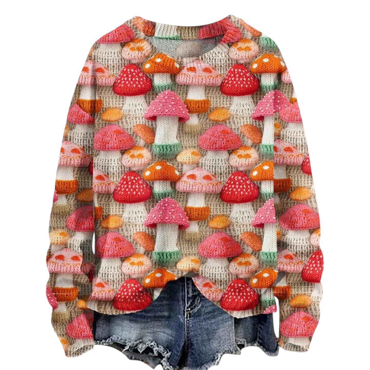 Christmas Jumpers Knit Sweater Sweatshirts Crewneck Oversized Sweatshirt Ladies Xmas Pullover