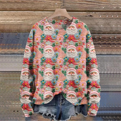 Christmas Jumpers Knit Sweater Sweatshirts Crewneck Oversized Sweatshirt Ladies Xmas Pullover