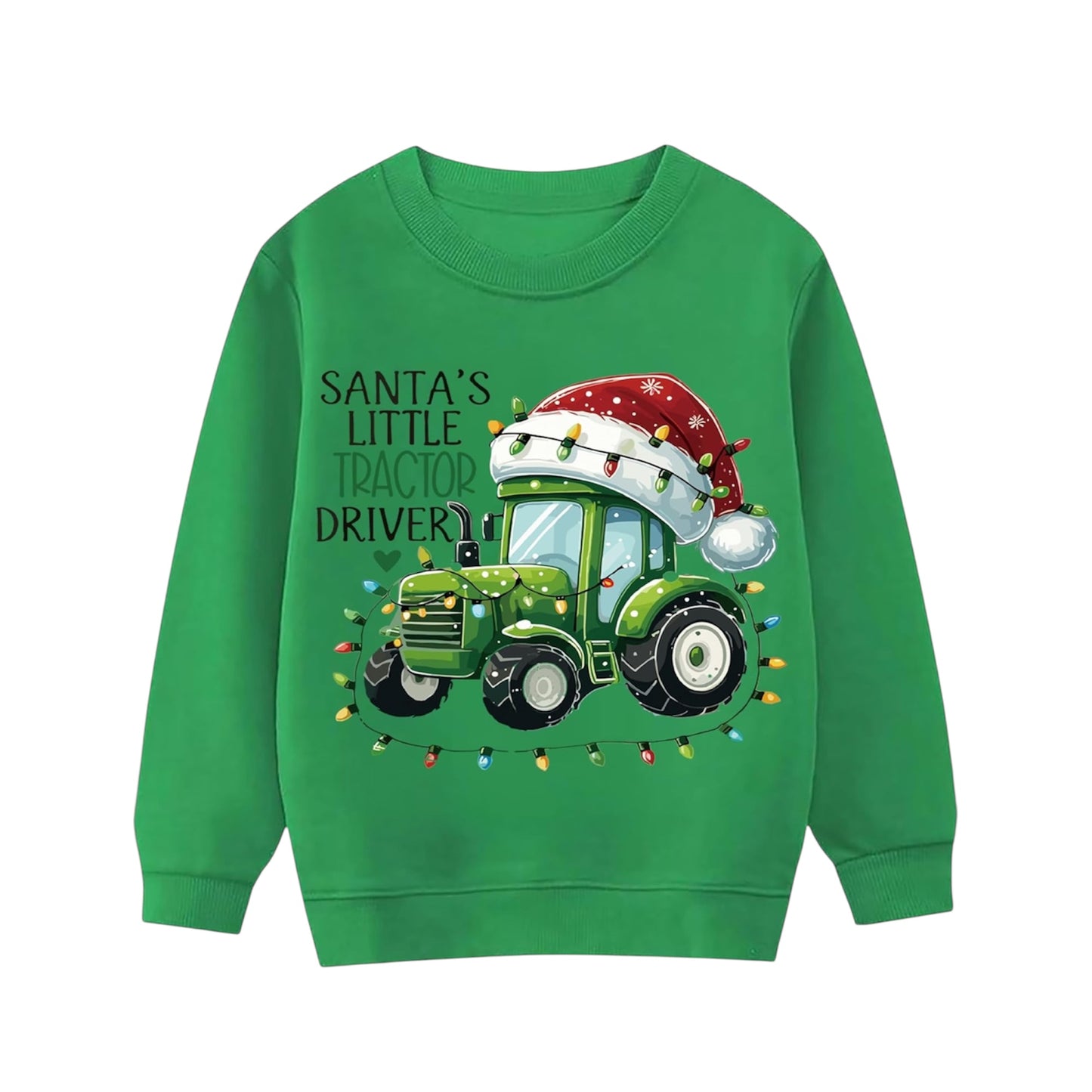 XJUERAA Christmas Sweatshirt for Boys Girls Xmas Jumper Kids Long Sleeve Santa Claus Unisex Tops Reindeer Christmas Car T-Shirts Winter Casual Pullover Children Gift Clothes Age 7-11 Years