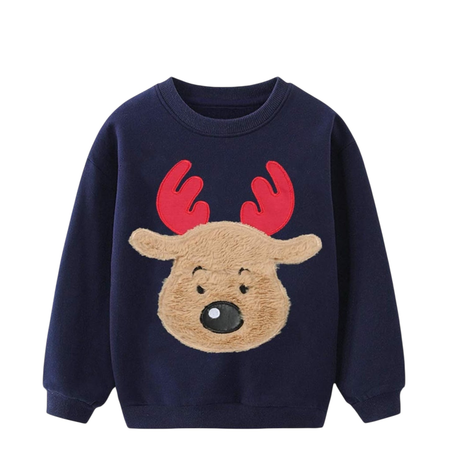 EULLA Boys Christmas Jumper Reindeer Sweatshirt Gift Kids Long Sleeve Dinosaur Tee Shirt Tops Crew Neck Pullover Hoodies Casual Outfit Clothes Age 1-7 Years