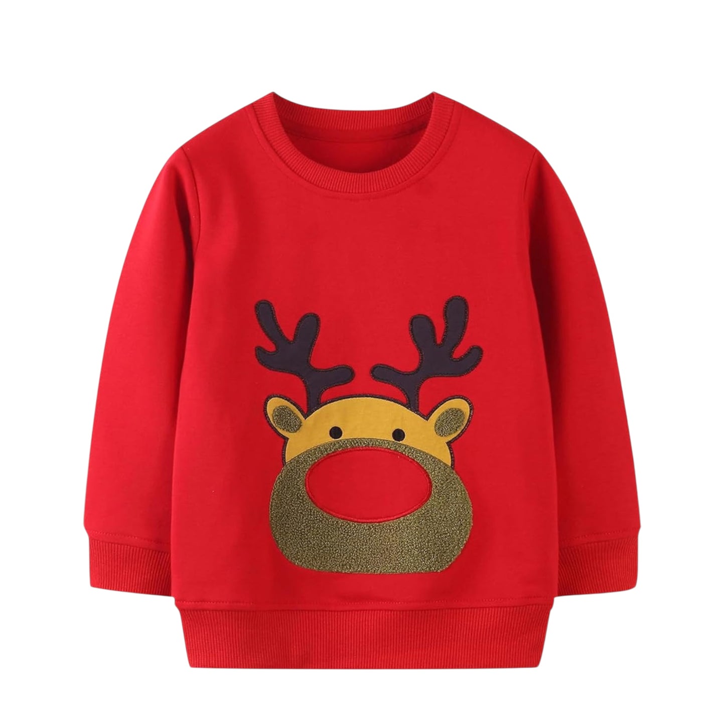 EULLA Boys Christmas Jumper Reindeer Sweatshirt Gift Kids Long Sleeve Dinosaur Tee Shirt Tops Crew Neck Pullover Hoodies Casual Outfit Clothes Age 1-7 Years
