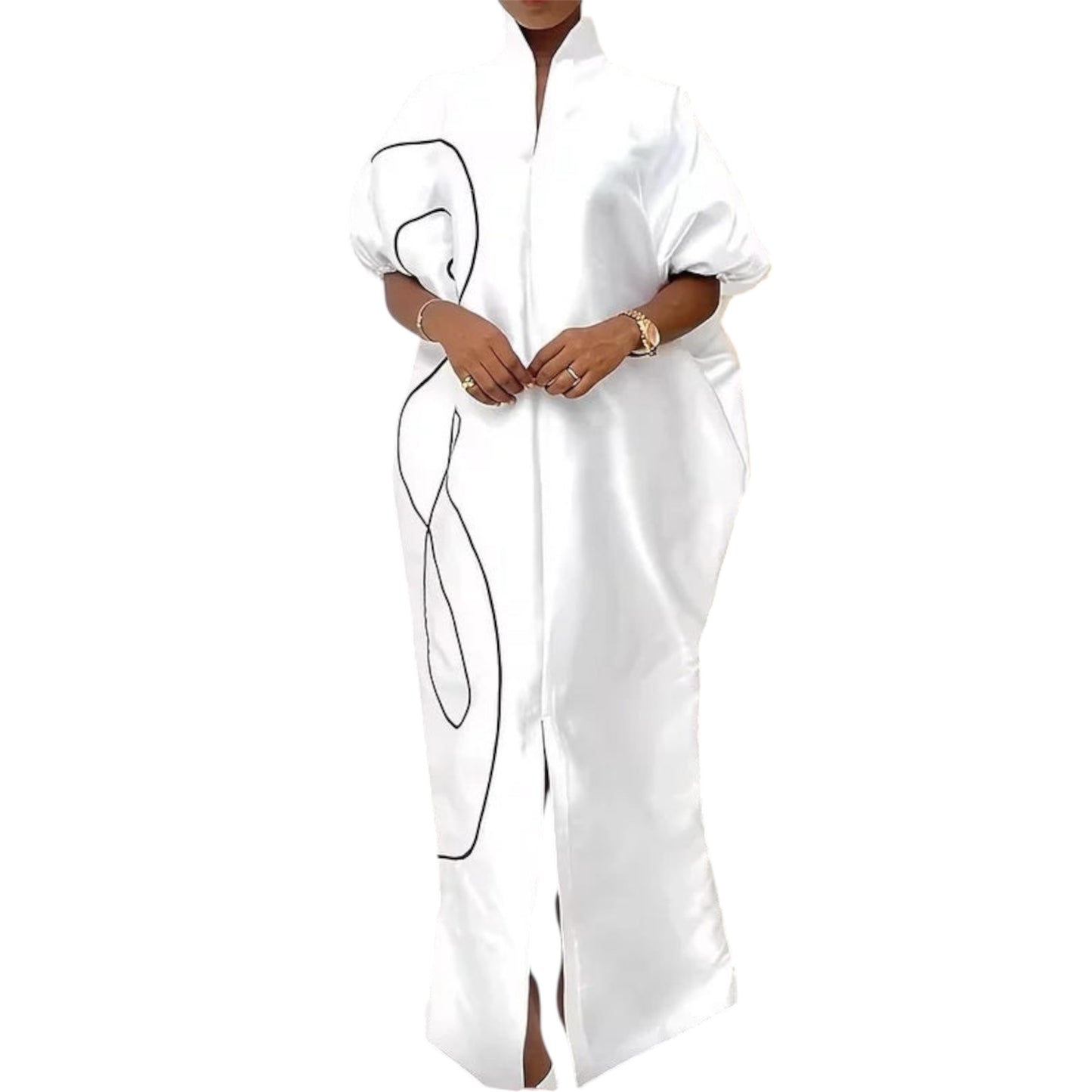 Modigirl Plus Size Abaya Dress – 2025 Muslim Maxi Dress for Women