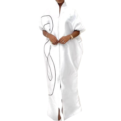Modigirl Plus Size Abaya Dress – 2025 Muslim Maxi Dress for Women