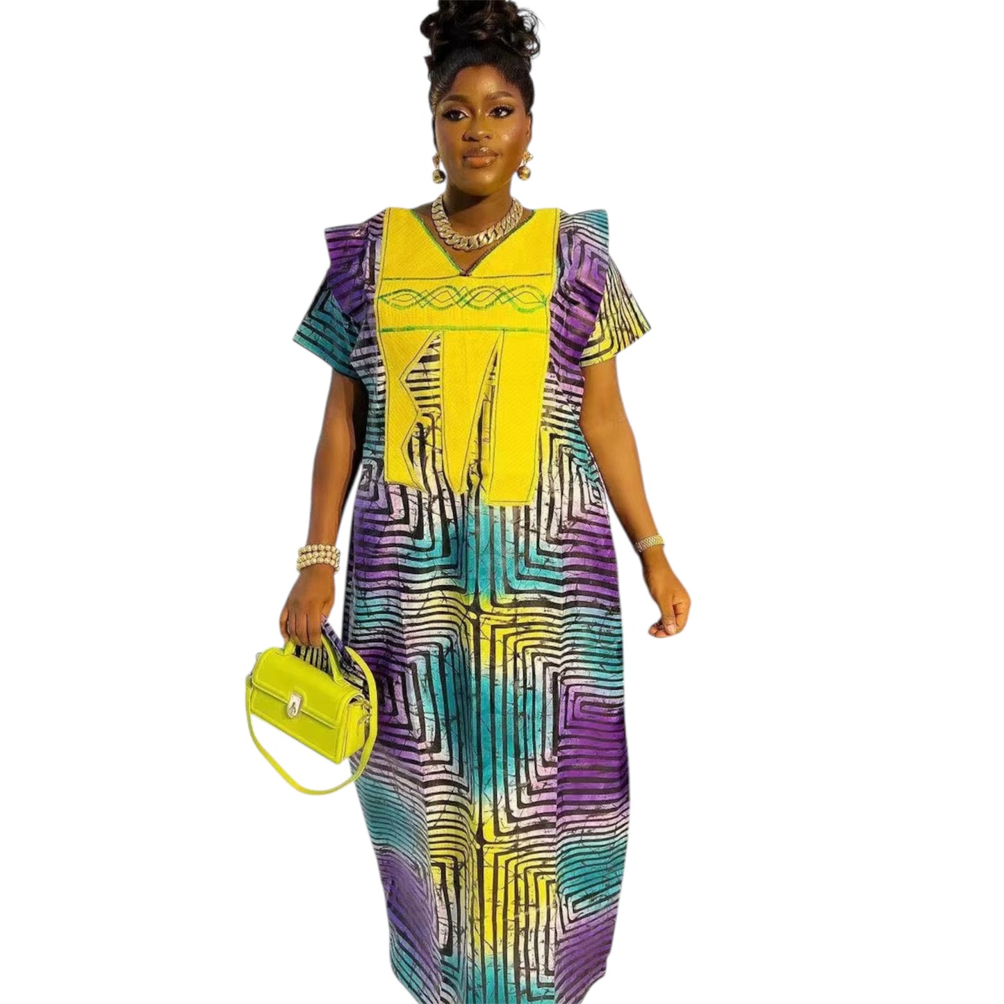 2025 African Dress for Women – Traditional Dashiki Ankara Kaftan Maxi Gown (Delivered within 2-3 weeks from the day of purchase)