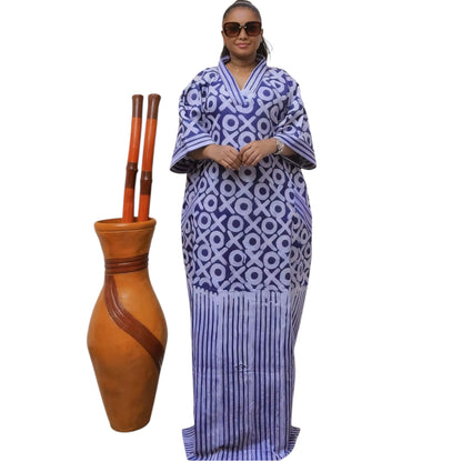 2025 Plus Size African Dress for Women – V-Neck Long Evening Gown (Delivered within 2-3 weeks from the day of purchase)