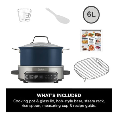Foodi PossibleCooker, 6L Slow Cooker & Rice Cooker, 8-in-1 Versatile Functions, Midnight Blue, MC1101UK