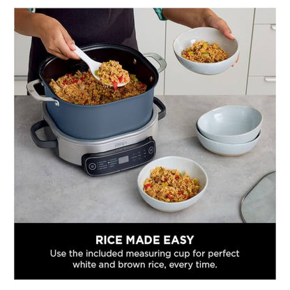 Foodi PossibleCooker, 6L Slow Cooker & Rice Cooker, 8-in-1 Versatile Functions, Midnight Blue, MC1101UK