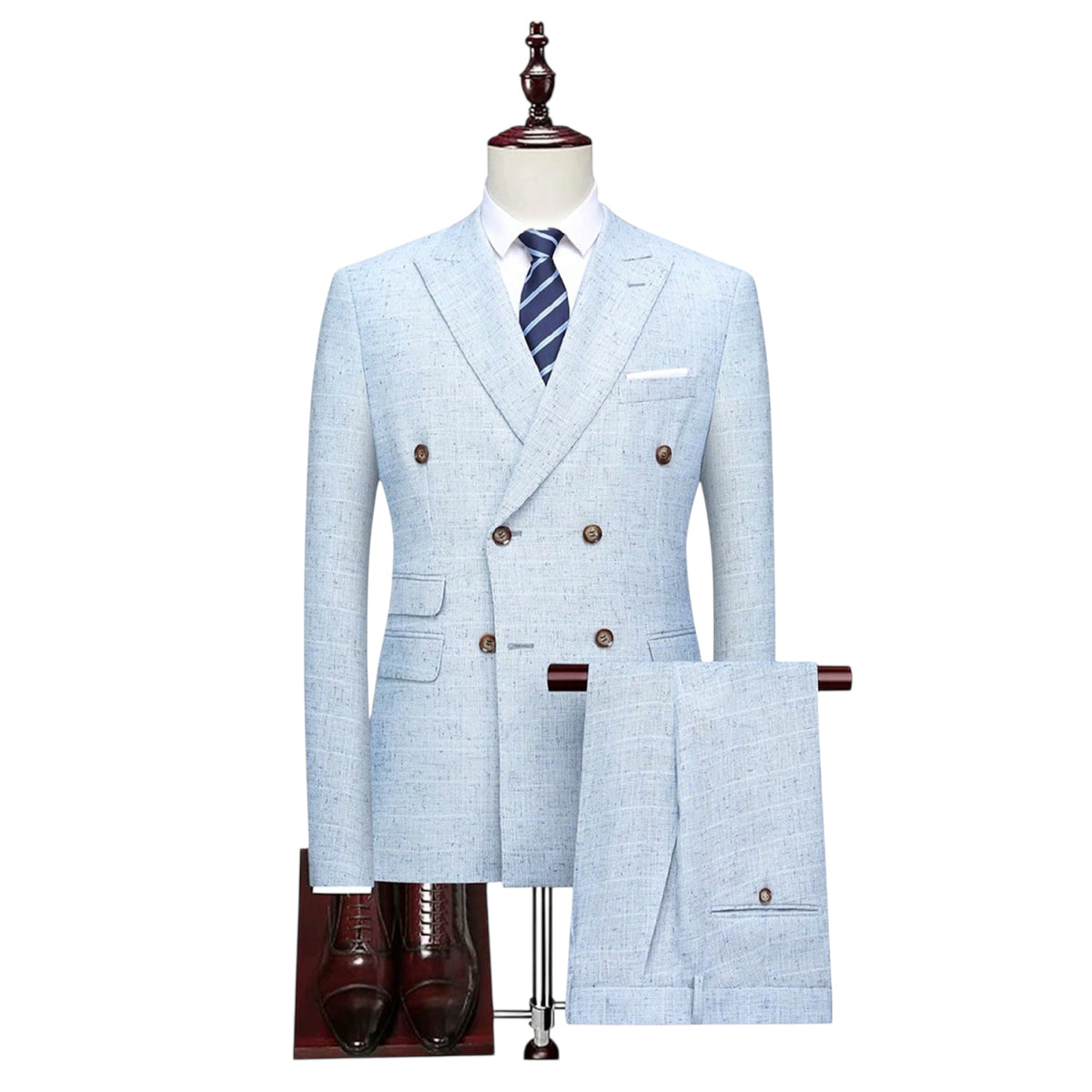 Manfinity Homme Double Breasted Men's Suit