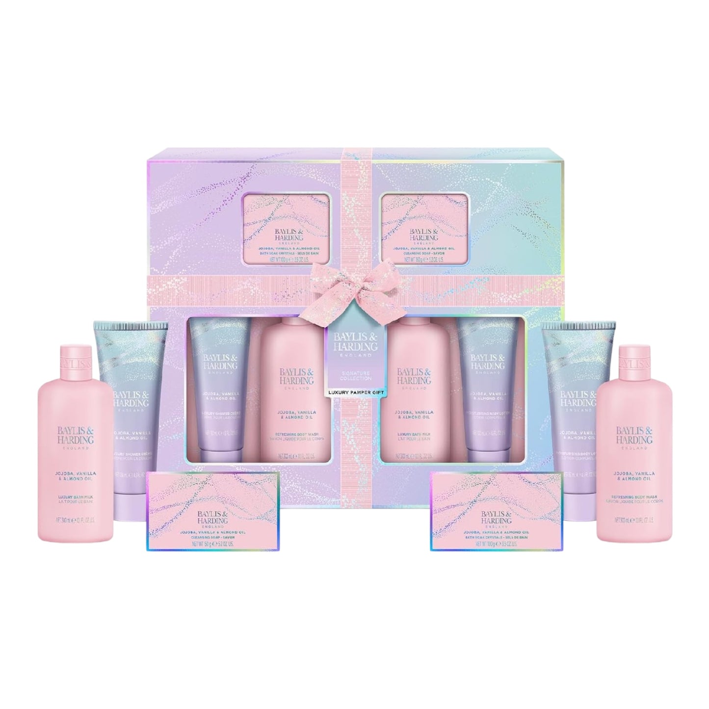 Baylis & Harding Jojoba, Vanilla & Almond Oil Luxury Pamper Gift Set (Pack of 1) - Vegan Friendly