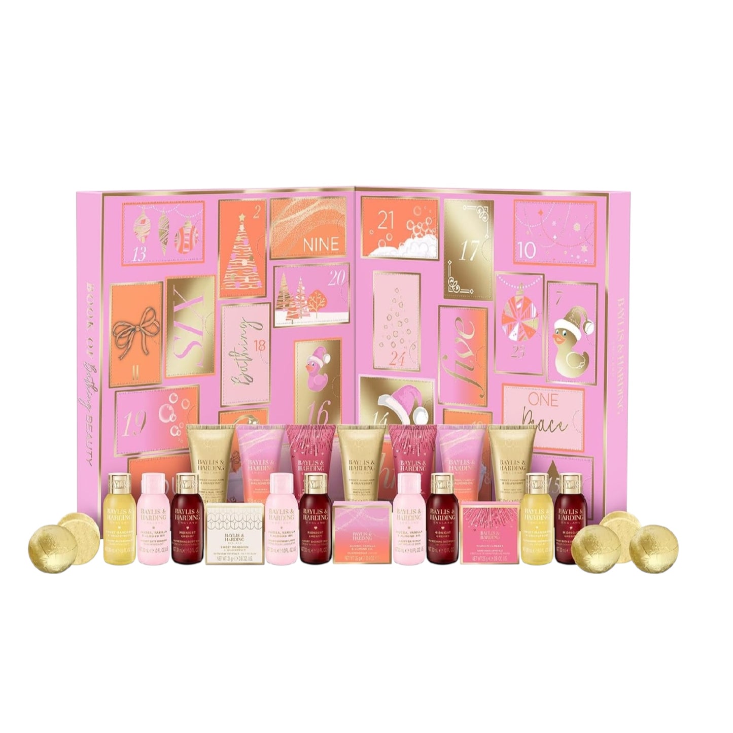 Baylis & Harding Jojoba, Vanilla & Almond Oil Luxury 24 Days of Beauty Advent Calendar Gift Set - Vegan Friendly