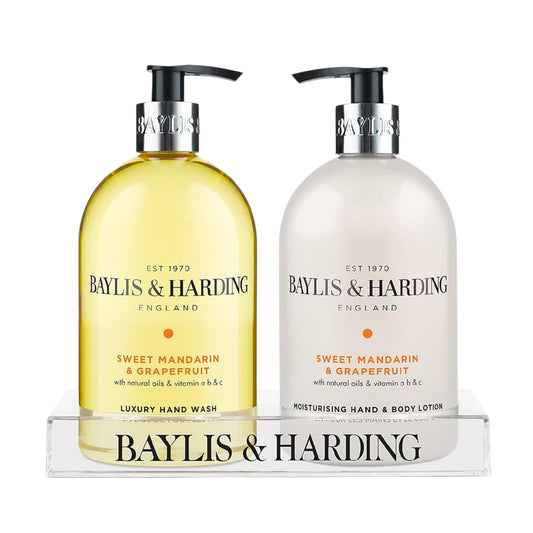 Baylis & Harding Sweet Mandarin & Grapefruit Hand Wash and Lotion Set (Pack of 1) - Vegan Friendly