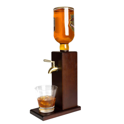 Countertop Liquor Dispenser for Home Bar – Whiskey Dispenser with Food-Safe All-Metal Valve – Whiskey Decanter Optics for Spirits for a Classy Presentation, Whisky Gift Set