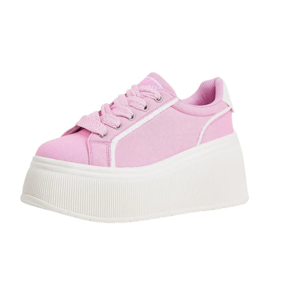 LUCKY STEP Women's Platform Fashion Sneakers Walking Shoes
Casual, Classic, Wedge, Low Top, Canvas, Retro