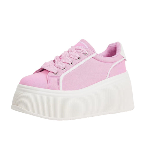 LUCKY STEP Women's Platform Fashion Sneakers Walking Shoes
Casual, Classic, Wedge, Low Top, Canvas, Retro