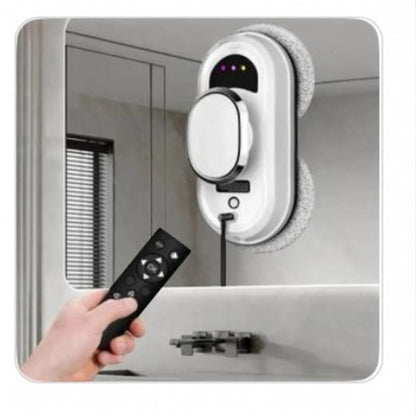 CHOVERY CL.1 Robot Glass Cleaner, Remote Control, Deep Cleaning, Intelligent Edge Detection System, Suitable for Windows, Tiles, Bathrooms (White)