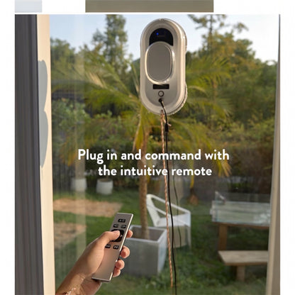 CHOVERY CL.1 Robot Glass Cleaner, Remote Control, Deep Cleaning, Intelligent Edge Detection System, Suitable for Windows, Tiles, Bathrooms (White)