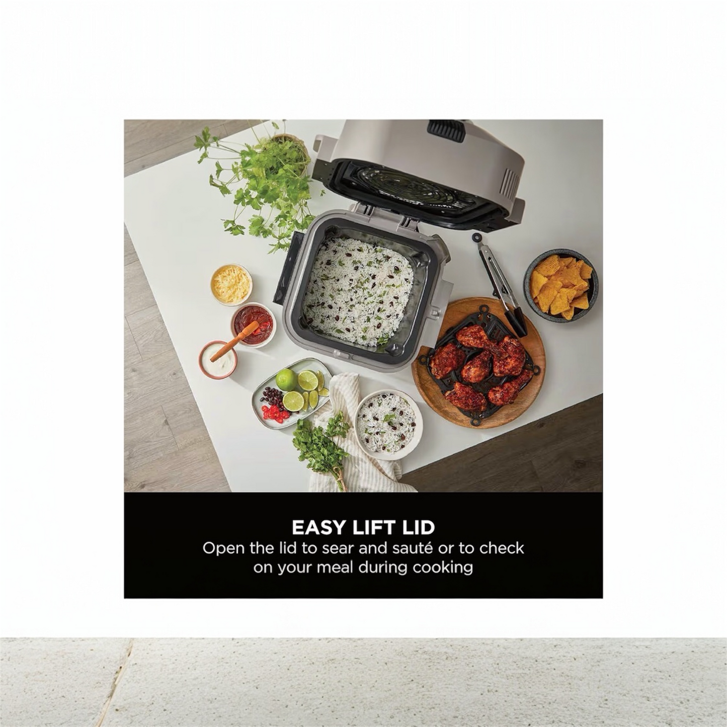 Speedi 12-in-1 Multi-Cooker, Air Fryer and Slow Cooker, 5.7L Cooking Pot, Meals for 4 in Minutes, Air Fry, Steam, Grill, Bake, Roast, Sear, Slow Cook and More, Stone Gold